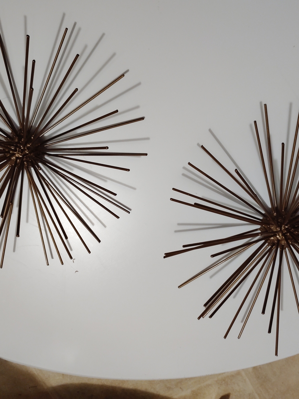 Decorative Radiant Starburst Wall Sculptures - Bronze